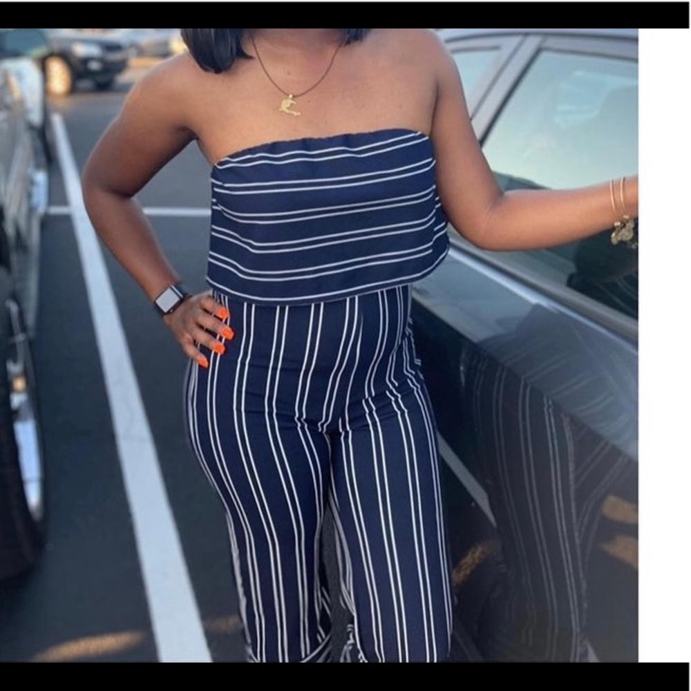 Striped jumpsuit!